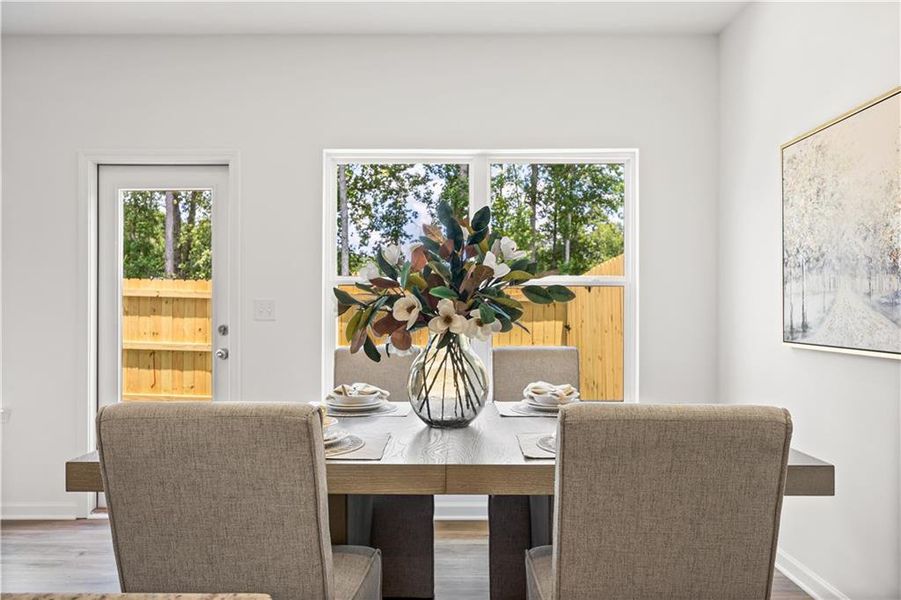 Furnished interior view inside a new home in Old Salem Crossing, Conyers (Image 5).