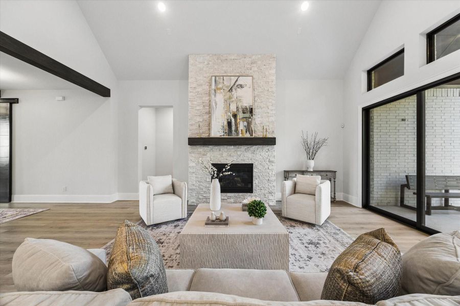 Furnished interior view inside a new home in , Fulshear (Image 32).
