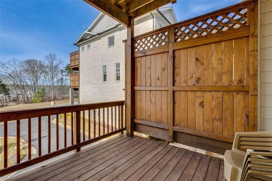 Exterior details and patio area of a home in , Peachtree Corners (Image 28). Exterior details and patio area of a home in , Peachtree Corners (Image 28).