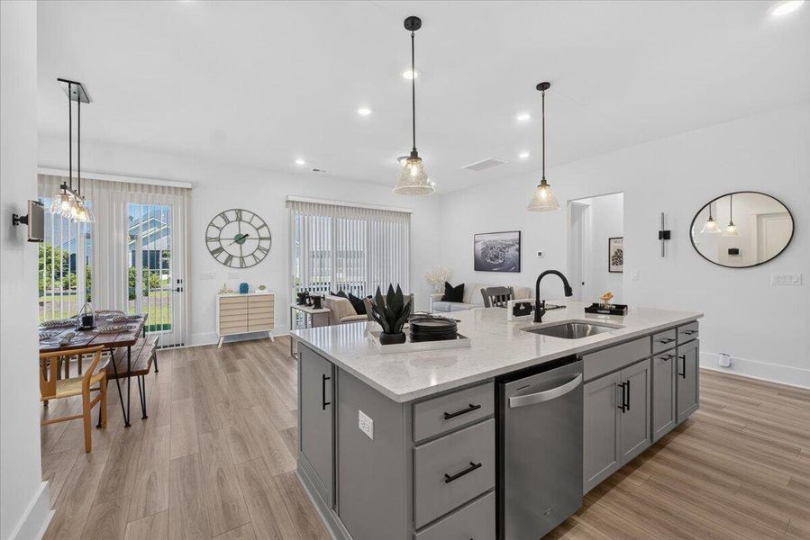 Furnished interior view inside a new home in Summerwind Crossing at Lakes of Cane Bay, Summerville (Image 30).