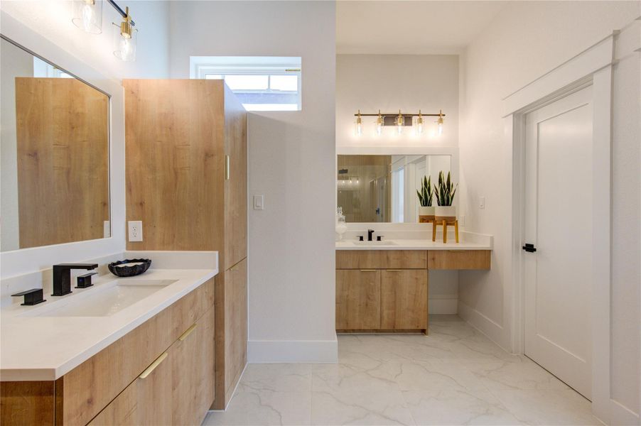 Furnished interior view inside a new home in , Houston (Image 43).