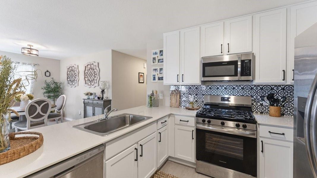Furnished interior view inside a new home in Trails at Cochran Ranch, Waller (Image 10).