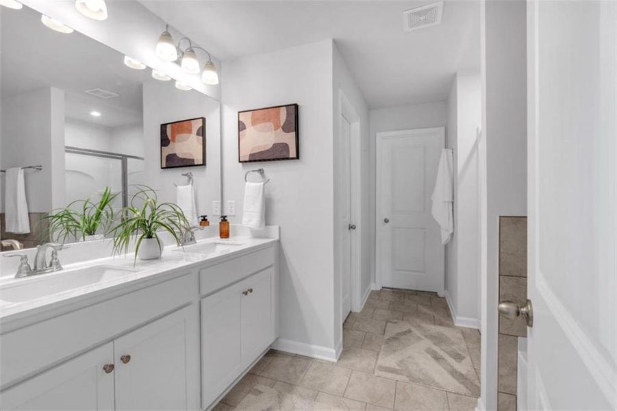 Furnished interior view inside a new home in Park Center Pointe, Austell (Image 18).