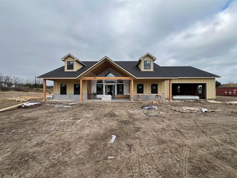 In-progress construction of a new home in , Quinlan, TX (Image 4).