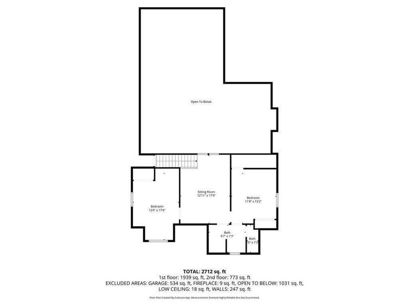 2D floor plan layout of this home in , Ball Ground, GA (Image 5).