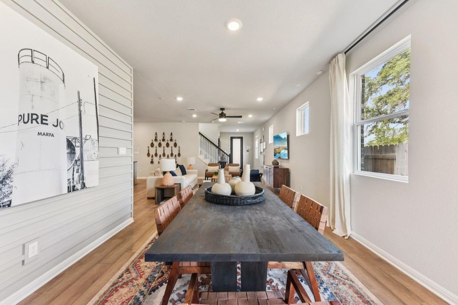 Furnished interior view inside a new home in La Cima, San Marcos (Image 10).