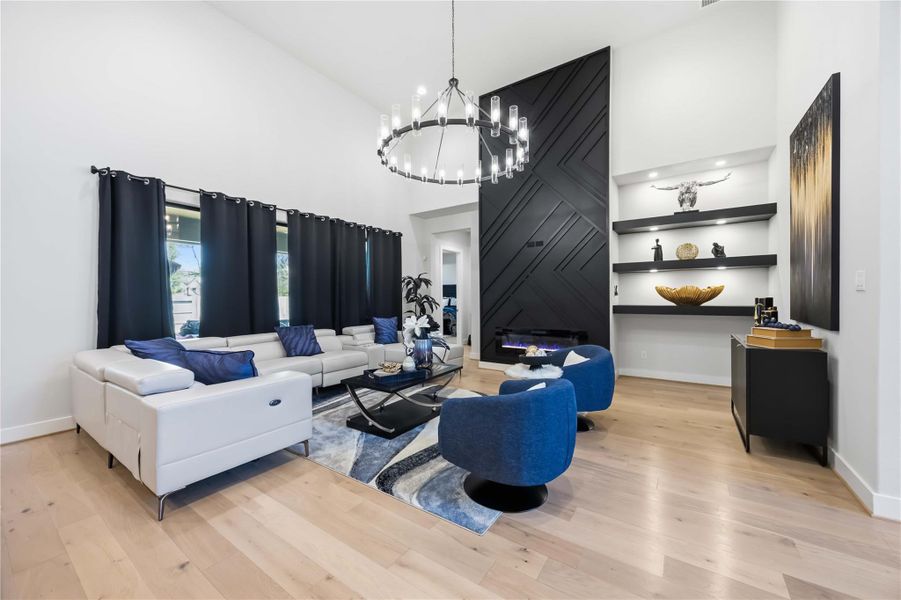 Furnished interior view inside a new home in Artavia, Conroe (Image 44).