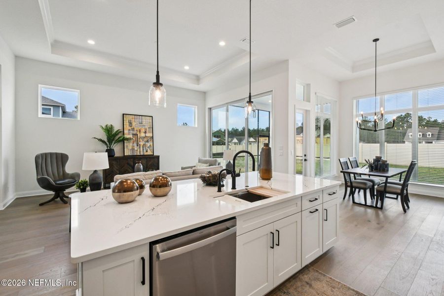 Furnished interior view inside a new home in Nocatee, Ponte Vedra (Image 9).
