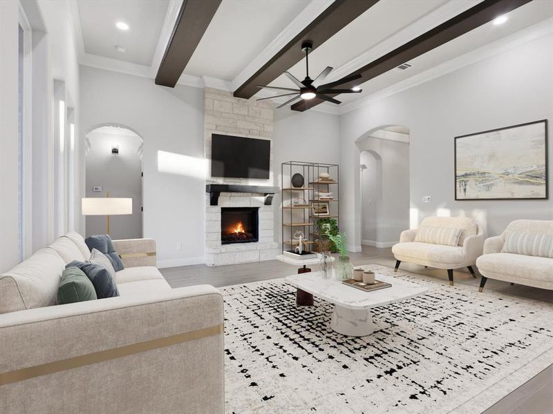 Virtually Staged: Living Room Virtually Staged: Living Room