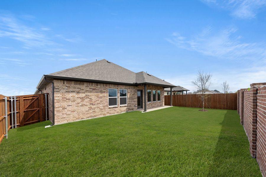Representative exterior details of a home built from the Patriot by Rockwell Homes in Creekside, Royse City (Image 51). Representative exterior details of a home built from the Patriot by Rockwell Homes in Creekside, Royse City (Image 51).