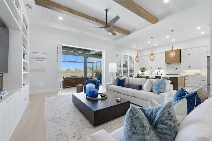 Furnished interior view inside a new home in , Sarasota (Image 16).