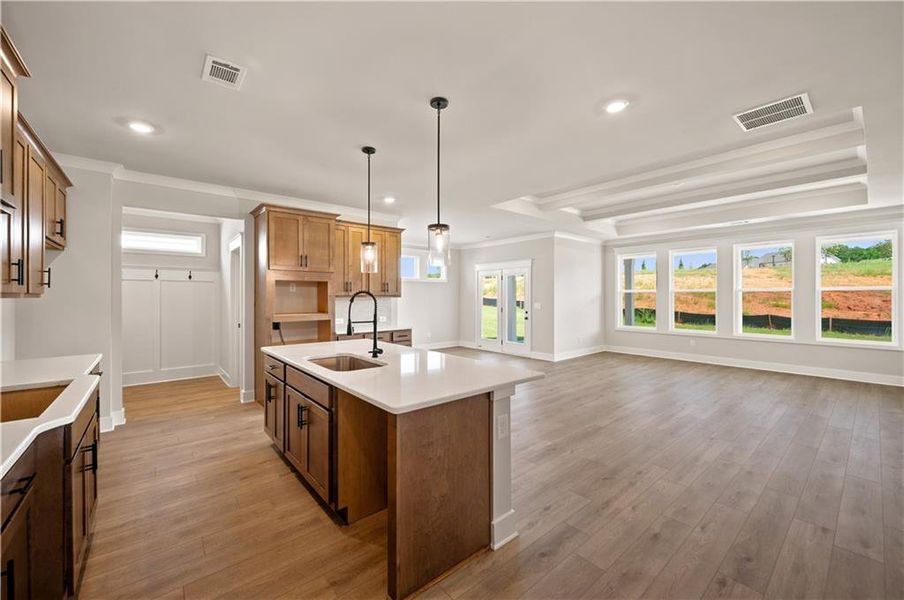 Furnished interior view inside a new home in Mallard’s Landing, Jefferson (Image 5).