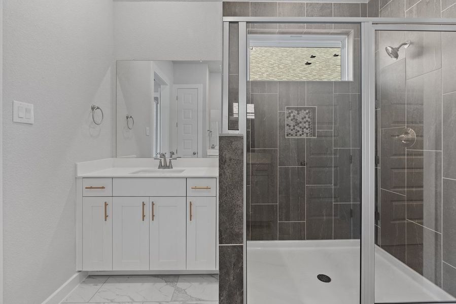 Furnished interior view inside a new home in Lariat, Liberty Hill (Image 17).