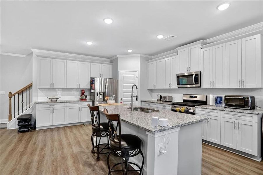 Furnished interior view inside a new home in , Atlanta (Image 4).
