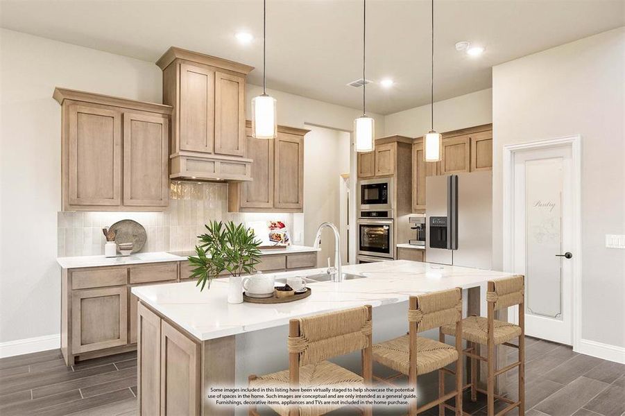 Furnished interior view inside a new home in Villages of Walnut Grove, Midlothian (Image 6).