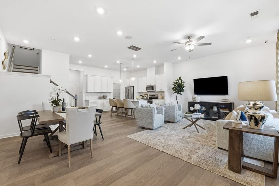 Furnished interior view inside a new home in Terraces at the Exchange, Indian Land (Image 13). Furnished interior view inside a new home in Terraces at the Exchange, Indian Land (Image 13).