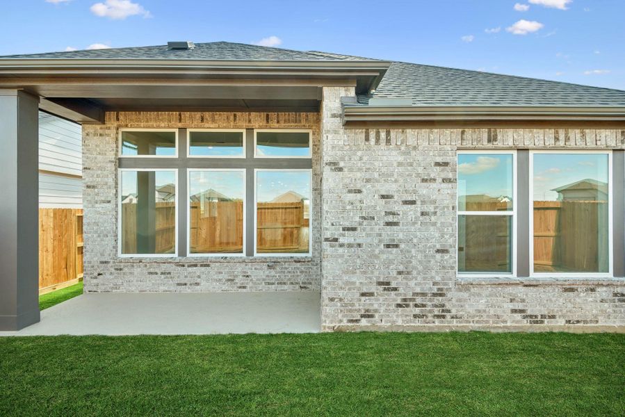 Exterior details and patio area of a home in Jubilee, Hockley (Image 26).