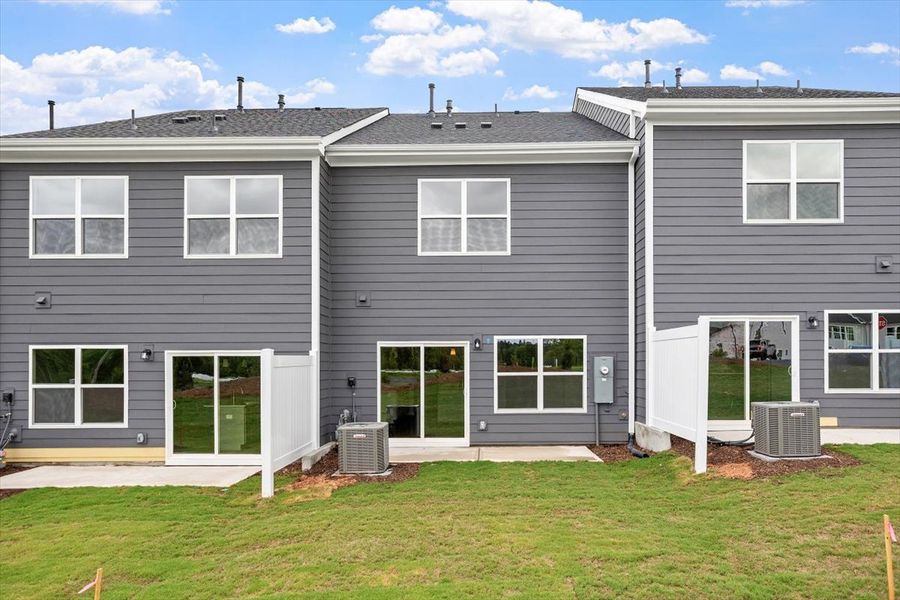 Exterior details and patio area of a home in Sweetbrier, Durham (Image 20).
