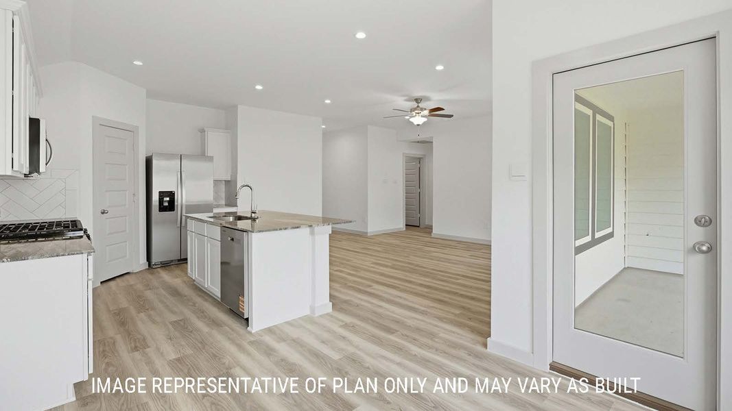 Representative furnished interior of a home built from the Bellvue by D.R. Horton in China Grove, China (Image 10).