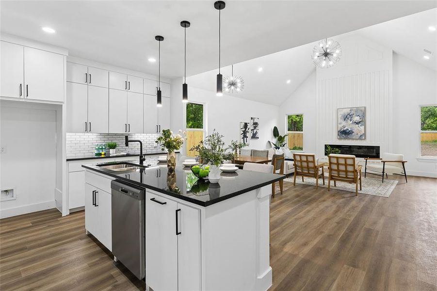 Furnished interior view inside a new home in , Dallas (Image 5).