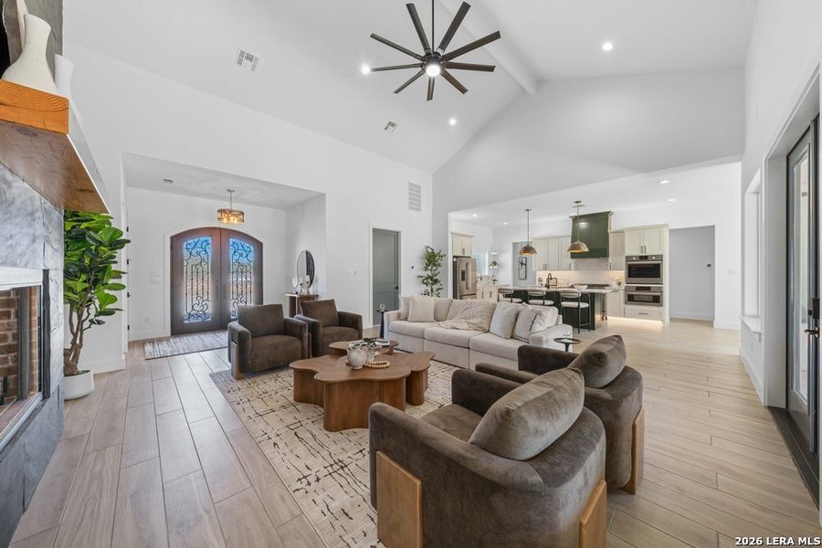 Furnished interior view inside a new home in , Bulverde (Image 36).