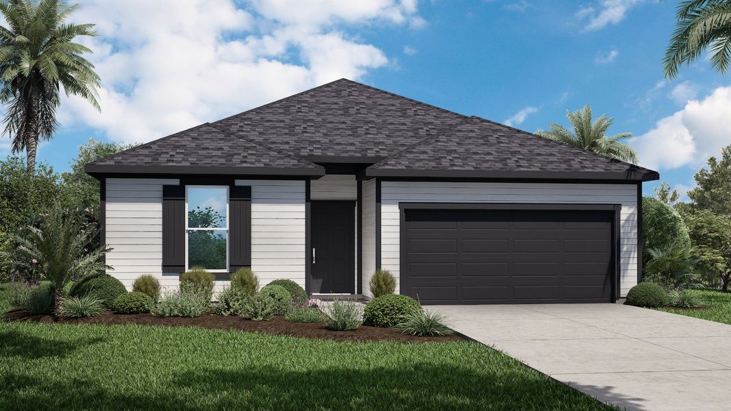 Representative furnished interior of a home built from the Berkeley by DRB Homes in Panther Creek, Jacksonville (Image 4).