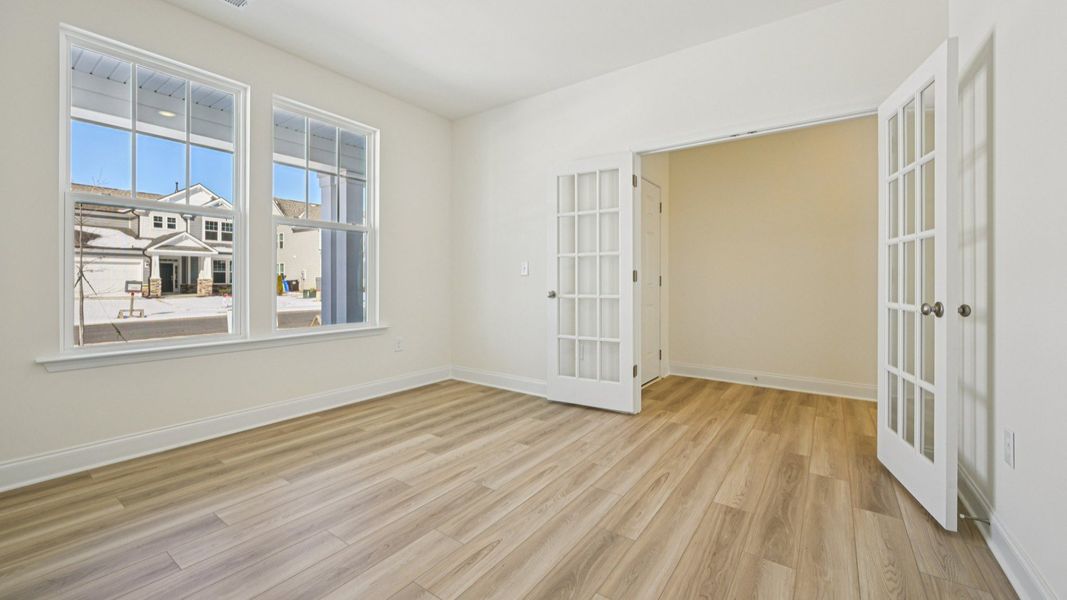 Representative furnished interior of a home built from the Wagener by DRB Homes in Station Pointe, Angier (Image 18).
