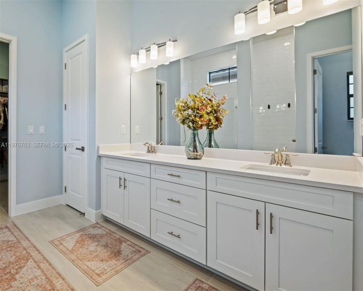 Furnished interior view inside a new home in , Parkland (Image 13).