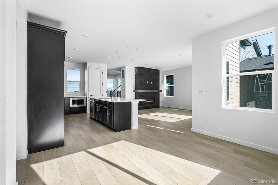 Furnished interior view inside a new home in Tribute at Lyric, Lone Tree (Image 20).