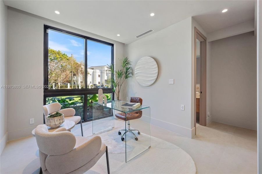 Furnished interior view inside a new home in , Miami (Image 29). Furnished interior view inside a new home in , Miami (Image 29).