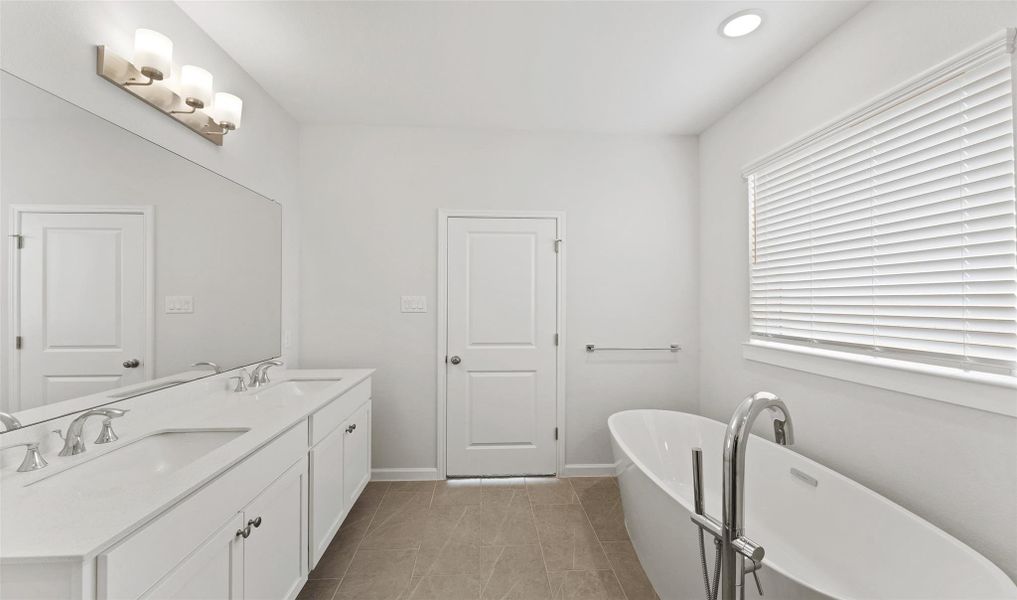 Spa-like primary bath (*Photo not of actual home and used for illustration purposes only.)