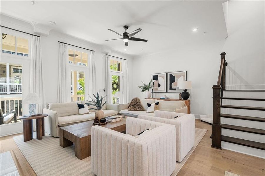 Furnished interior view inside a new home in , Alpharetta (Image 16).