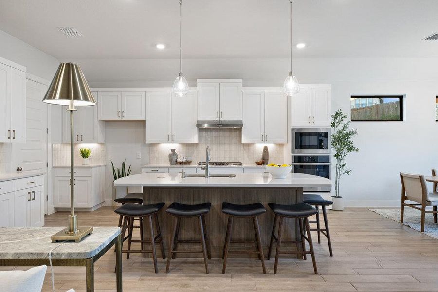 Furnished interior view inside a new home in Sweetwater, Austin (Image 7).