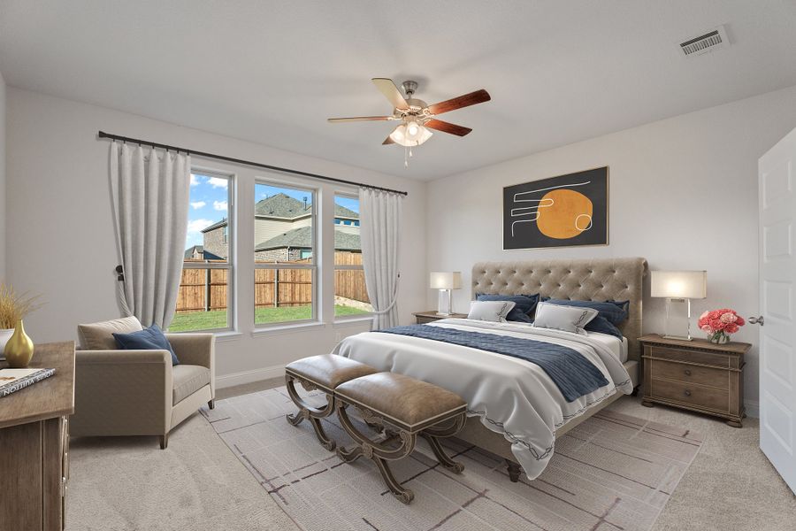 Representative furnished interior of a home built from the Parker by Beazer Homes in Saratoga, Aubrey (Image 12).