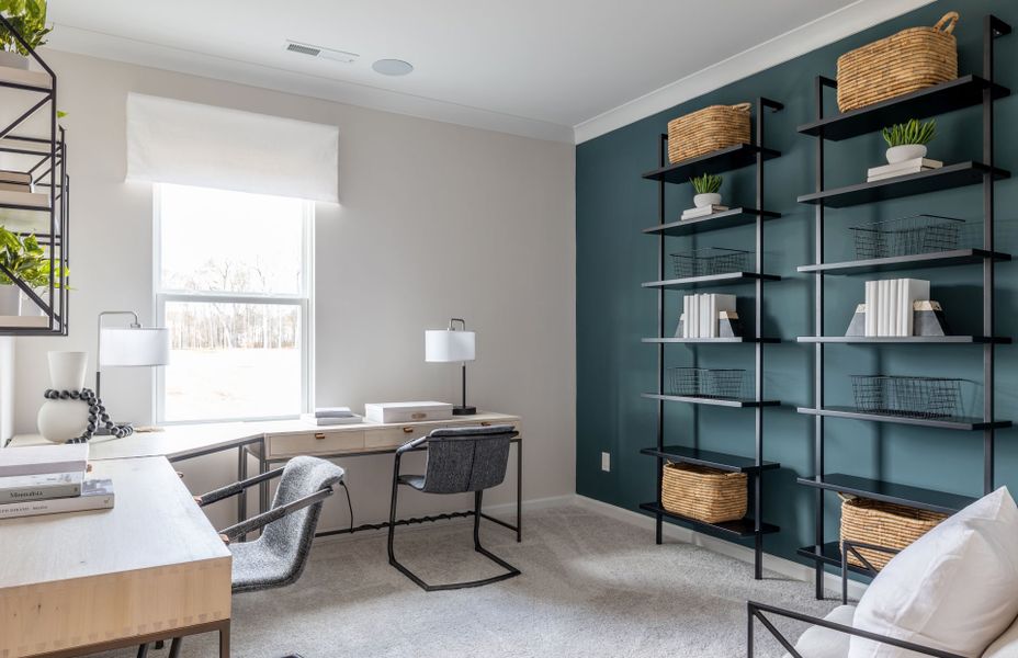 Furnished interior view inside a new home in Stewarts Landing, Charlotte (Image 9).