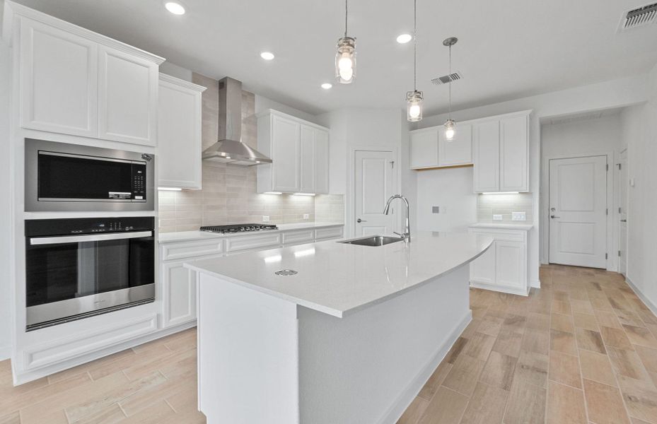 Furnished interior view inside a new home in Wolf Ranch, Georgetown (Image 15). Furnished interior view inside a new home in Wolf Ranch, Georgetown (Image 15).