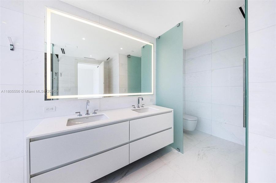 Furnished interior view inside a new home in Aston Martin Residences, Miami (Image 9).