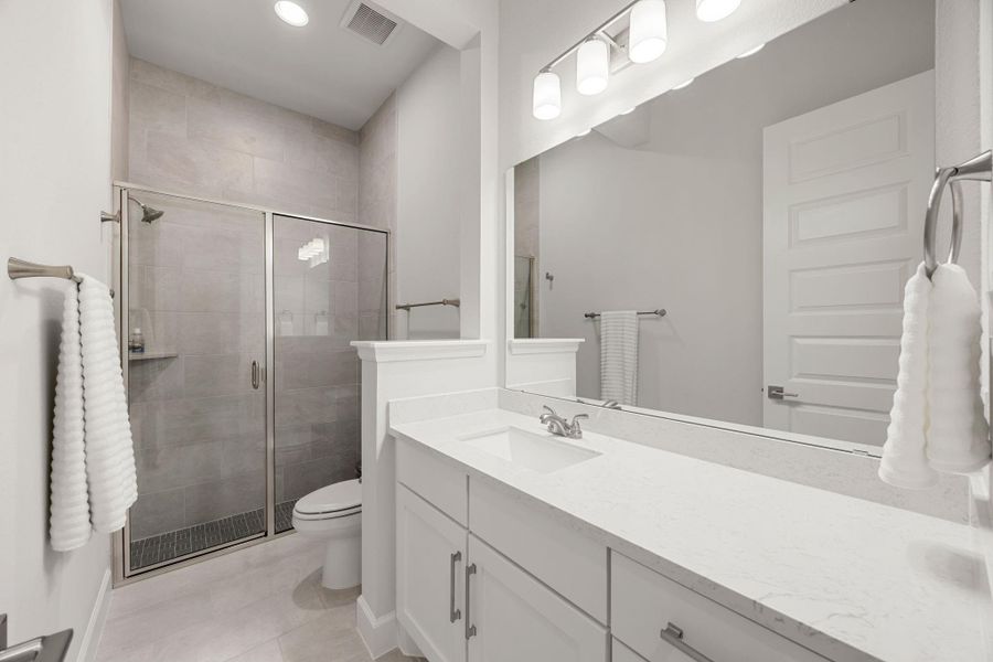 Furnished interior view inside a new home in The Highlands, Porter (Image 37).