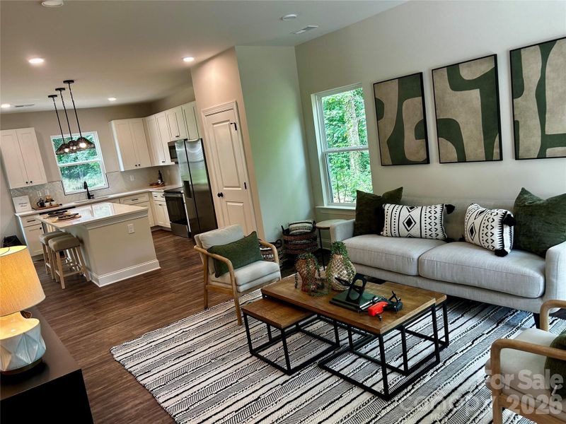 Furnished interior view inside a new home in , Charlotte (Image 10).