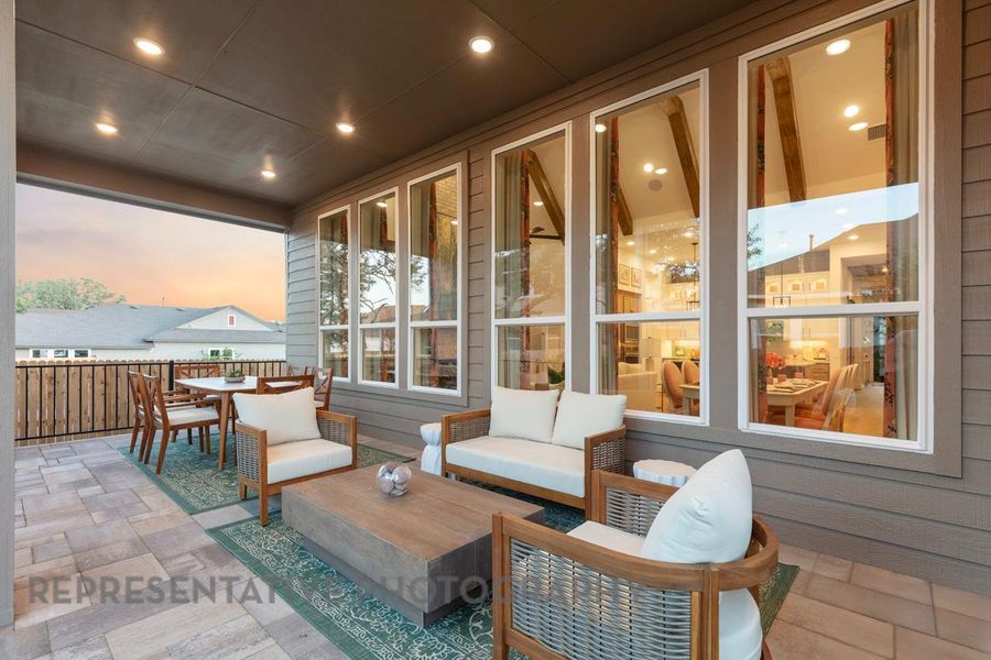 Furnished interior view inside a new home in 6 Creeks at Waterridge: 60ft. lots, Kyle (Image 19). Furnished interior view inside a new home in 6 Creeks at Waterridge: 60ft. lots, Kyle (Image 19).