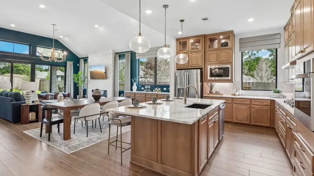 Representative furnished interior of a home built from the Lauren by Chesmar Homes in Audubon, Magnolia (Image 14).