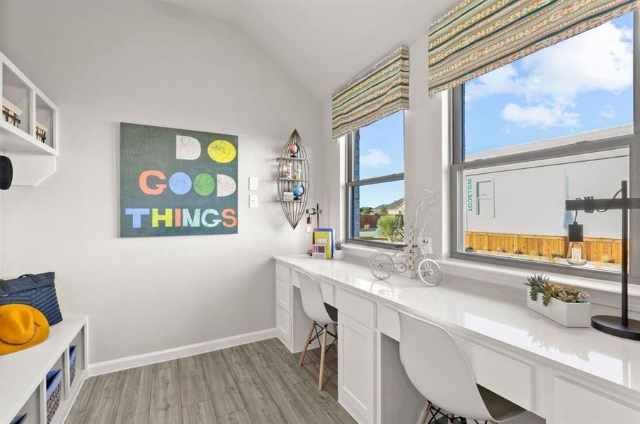 Home management in the Diamond home plan by Trophy Signature Homes – REPRESENTATIVE PHOTO Home management in the Diamond home plan by Trophy Signature Homes – REPRESENTATIVE PHOTO