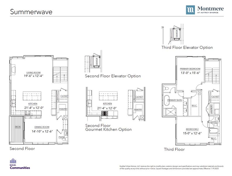 2D floor plan layout for the G by Koelbel and Company in Montmere at Autrey Shores, Superior, CO (Image 6).