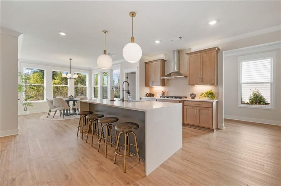 Furnished interior view inside a new home in Rosewood Lake Estates, Hoschton (Image 38).