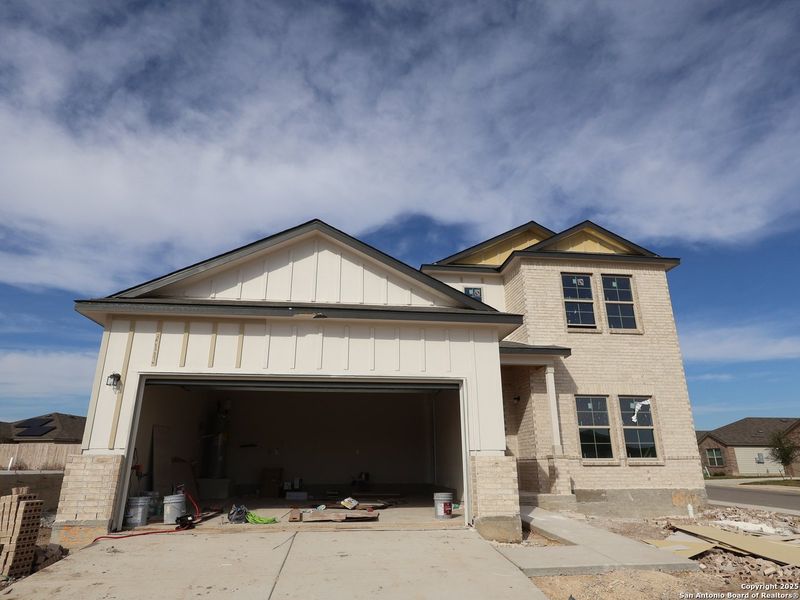In-progress construction of a new home in Cinco Lakes, San Antonio, TX (Image 19).
