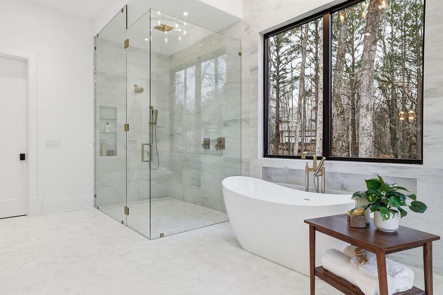 Furnished interior view inside a new home in , Johns Creek (Image 43).