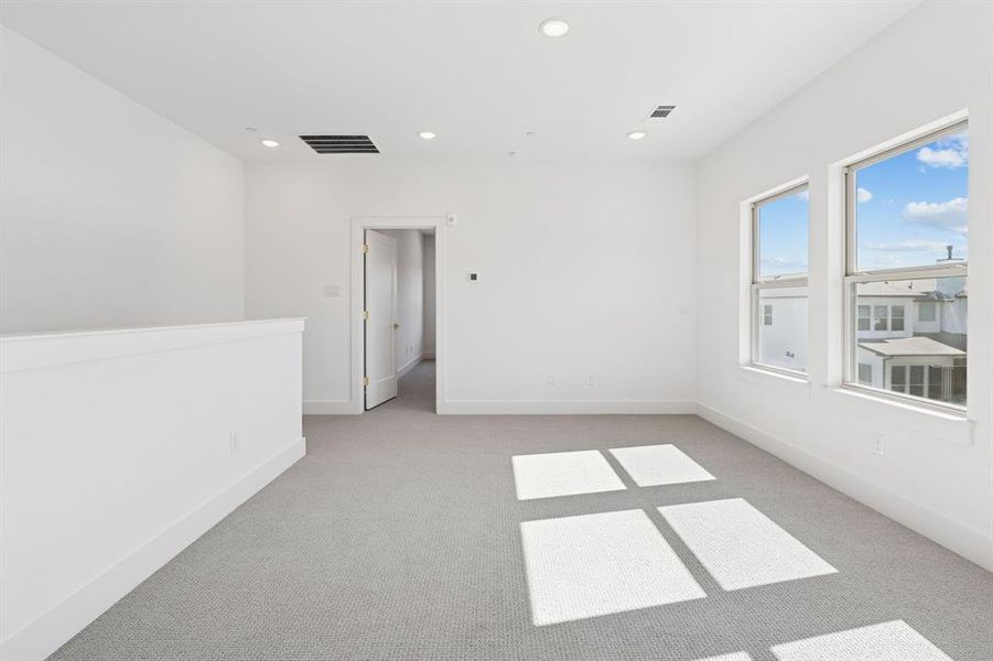 Second floor loft area.