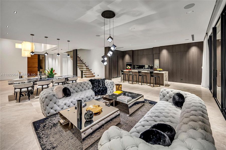 Furnished interior view inside a new home in , Miami Beach (Image 13).