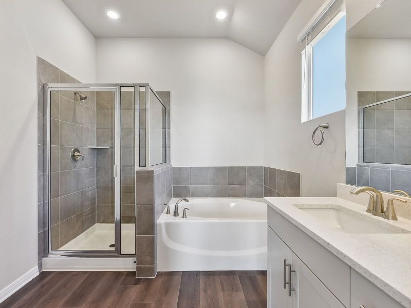 Furnished interior view inside a new home in Opal Meadows, Kyle (Image 3).