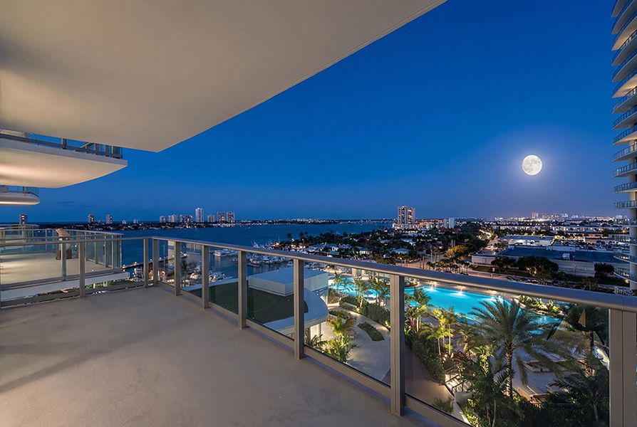Terrace Overlooking Intracoastal & Ocean